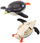 Lodër për banjo LeanToys Pinguin me dredhje, plastik, shumëngjyrësh