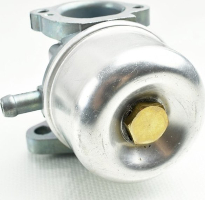 Karburator universal për motor benzinë, trup metalik, rezervuar karburanti, argjendtë