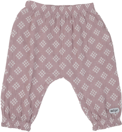 Pantallona bebe Lodger Hipster, muslin pambuku, madhësia 62, rozë