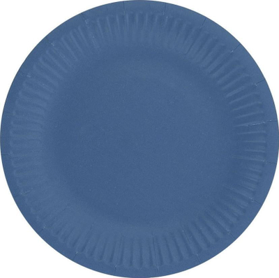 Pjata letre GoDan Single Color, 18cm, set 6 copë, blu marinë