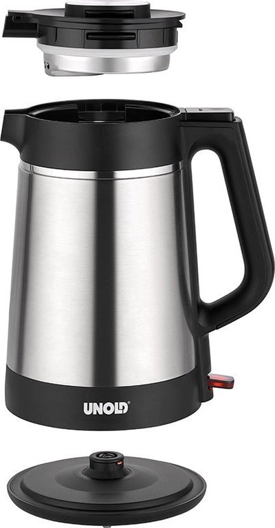 Ibrik elektrik UNOLD Rapid Kettle Thermo, 1.5L, 1850W, çelik inox i zi