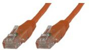 Kabllo MicroConnect RJ-45/RJ-45, 0.5m, portokalli