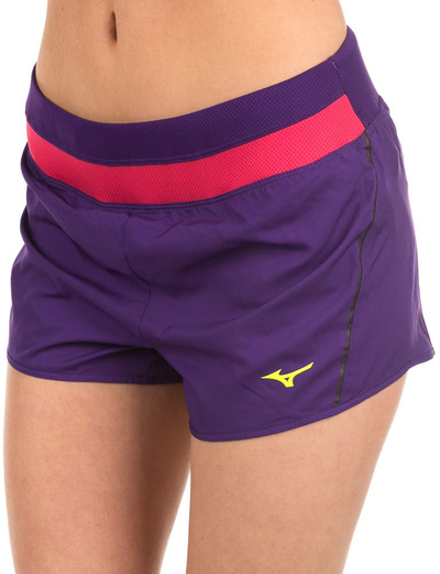 Shortse për femra Mizuno Helix Square 2.5 Parachute, XS, vjollcë