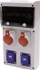 Panel elektrik portativ 11M, 2x32A 5P, IP44, gri