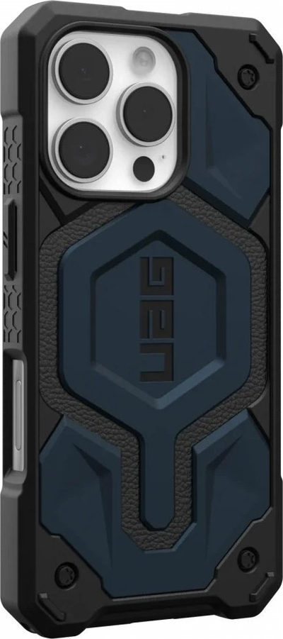 Mbulesë UAG Monarch Pro për iPhone 16 Pro, MagSafe, blu Mallard