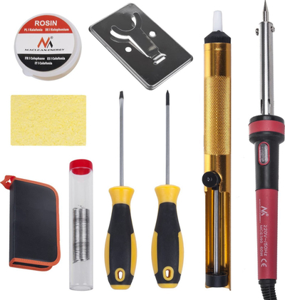 Set saldimi Maclean MCE390, hekur 60W, majë rezistive, i zi