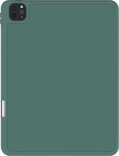 Mbrojtëse folio JCPal DuraPro për iPad Pro 13" M4 M5, me mbajtëse Apple Pencil, jeshile e errët