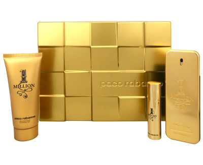 Set Paco Rabanne 1 Million, eau de toilette 100 ml + eau de toilette 10 ml + xhel dushi 100 ml