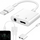 Adapter audio Lightning 3.5mm, karikim dhe kufje, për iPhone, i bardhë