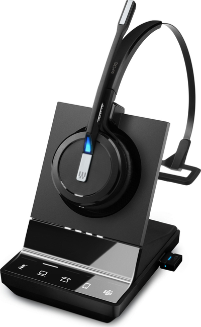 Слушалки без жици EPOS IMPACT SDW 5016T, DECT, со база, црна