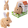 Lepurush pelushi me bateri Askato Bunny Brown, interaktiv, kafe