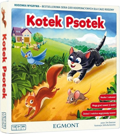 Lojë tavoline Egmont Kotek Psotek, kooperative, për kalamaj 3+
