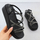 Sandale grash Filippo DS6898/25, me platformë wedge, ngjyrë e zezë