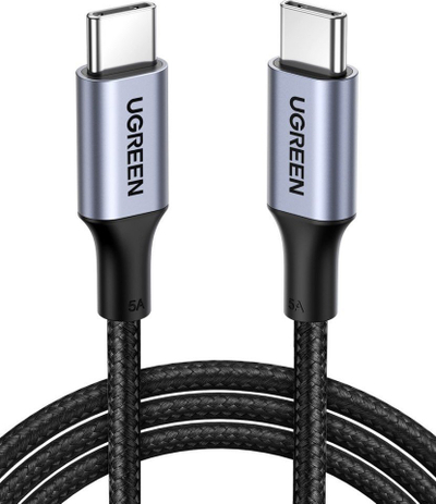 Kabllo USB Ugreen USB C në USB C, 1m, e zezë