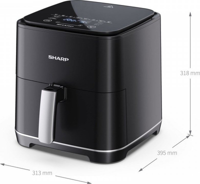 Fritezë me ajër Sharp Airy Fryer AF-GS552AE-B, 5.5L, 1650W, e zezë