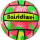 Top gome Rubber Ball Bright Leaves, 24 cm, rozë
