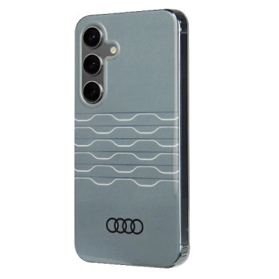 Футрола за телефон Audi IML Geometric Pattern за Samsung Galaxy S24, поликарбонат TPU, сива