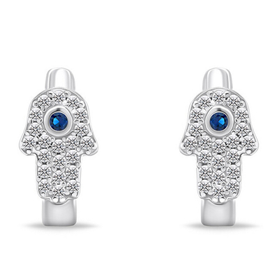 Vathё Brilio Silver Hamsa EA667W
