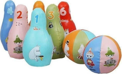 Set bowling lodër Moomins Cass Film, 6 kunja, 2 topa, shumëngjyrësh