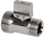 Rubinet sferik mini Arco, 1/2" x 3/4", bronz, krom