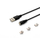 Kabllo Savio, USB C / USB C.Micro USB A / Lightning, 2 m, e zezë