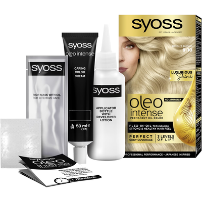 Ngjyrë për flokë Syoss Oleo Intense, 9.10 Bright Blond, 50 ml