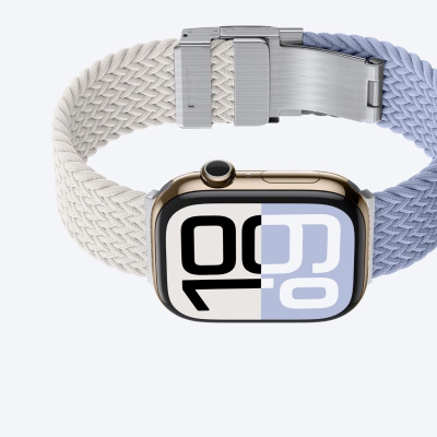 Ремени за Apple AmazingThing Blend Band 42mm, сет 2 парчиња, не’рѓосувачки челик и најлон, сина