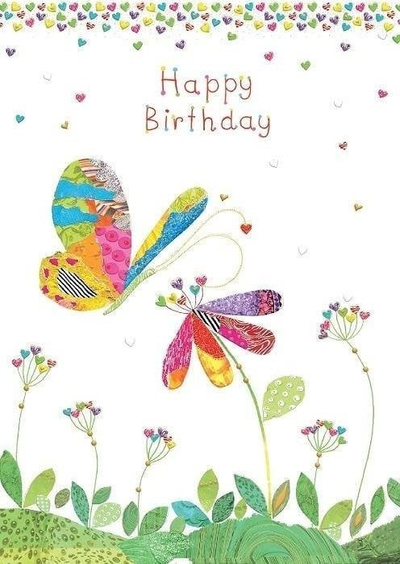 Kartolinë urimi Turnowsky B6 Birthday Meadow, pa shkrim, me zarf