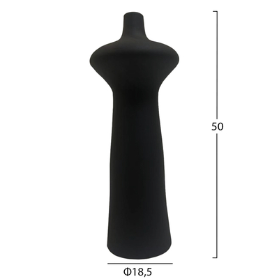 Dekor tavoline qeramike Scepter Φ18x49Hcm (HM4636.02), zezë