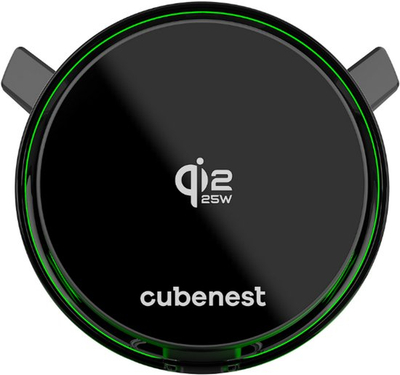 Karikues magnetik për makinë Cubenest SQ1C3, Qi2.2, 25W, me ventilator ftohës, MagSafe kompatibil