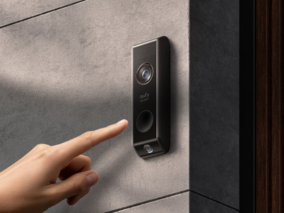Kamerë dere Eufy 2K Dual Camera T8213G11, Full HD, dy drejtime audio, e zezë