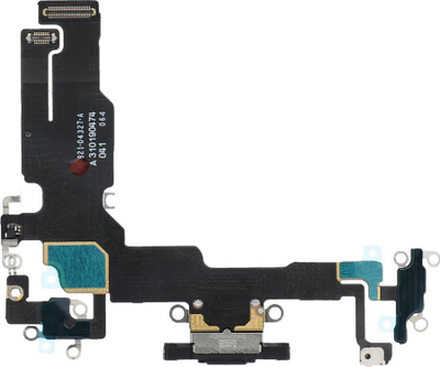 Pjesë këmbimi OEM për telefoni Apple iPhone 15, fleks karikimi USB, i zi