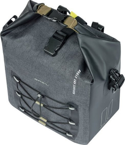 Çantë njëanëshe biçiklete Basil Navigator Storm M, 15L, e zezë