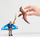 Figurë lodër Schleich Dinosaurs Jetpack Chase, set me Tupuxuara dhe Maks, shumëngjyrëshe