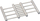 Mbështetëse tenxheresh Zeller 27240, inox, 37x22.5 cm, argjendi