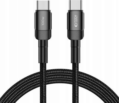 Kabllo USB-C Tech-Protect UltraBoost Evo, PD 100W 5A, 2 metra, e zezë