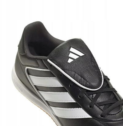 Patika futbolli Adidas Copa Gloro II IN IE1155 për sallë, lëkurë, ngjyrë e zezë