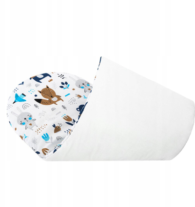 Set foshnje Infant Cocoon Nest Large, fole me dyshek jastëk dhe batanije swaddle, pambuk, e bardhë