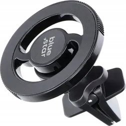 Mbajtëse magnetike për veturë Blue Star Magnetic Car Mount, për grilë ajri, kompatibile MagSafe, e zezë