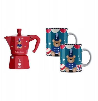 Xhezve për kafe Bialetti Moka Express, 6 filxhanë, alumini, shumëngjyrëshe