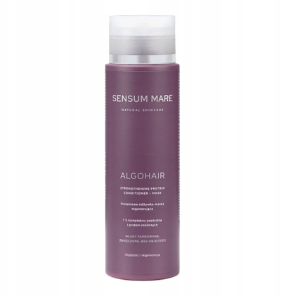 Maskë flokësh Sensum Mare ALGOHAIR, me proteina rigjeneruese, për flokë të lyer e të dëmtuar, 250ml