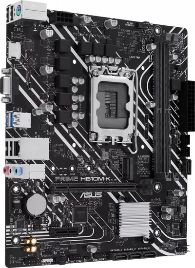 Pllakë amë Asus PRIME H610M-K, PCIe 4.0, DDR5, e zezë