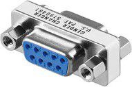 Adapter MicroConnect DB9 femër në DB9 femër, argjendtë