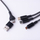 Kabllo karikimi Maxlife ALLin1, USB dhe USB-C në Lightning dhe 2x USB-C, 1 m 66W, e zezë