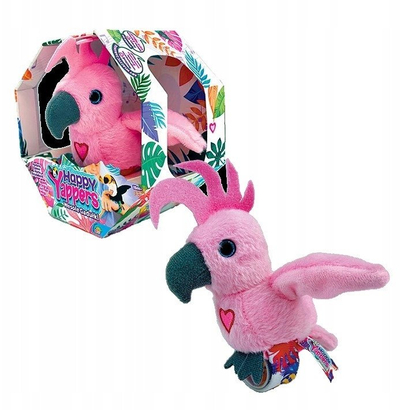 Lodër interaktive pelushi COBI Happy Yappers, me byzylyk slap, me USB rikarikueshëm, shumëngjyrëshe