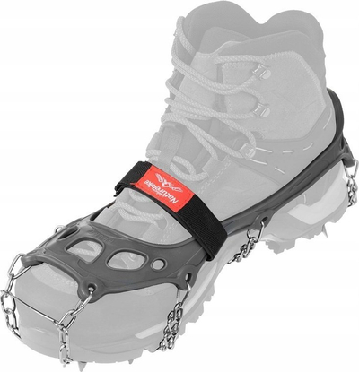 Cramponë për ecje Naturehike NH19HJ001, 19 dhëmbë, për këpucë 39‑43, gri