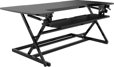 Platformë tavoline për punu në këmbë Spacetronik SPR-122LB, rregullim lartsie 14-50 cm, mban deri 20 kg, e zezë