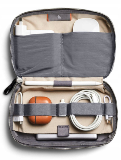 Organizues aksesorësh Bellroy Tech Kit, me zinxhir, kompakt, eukalipt