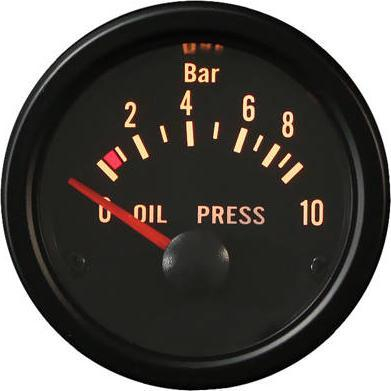 Matës presjoni vaji Auto Gauge TRB VDO, 52mm, 0 10 BAR, i zi