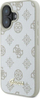 Kapak telefoni Guess GUHMP16SPGPYSH Peony Script Logo për iPhone 16 6.1", MagSafe, i bardhë